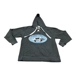 Whidbey Island Hoodie Sweatshirt, Adult Size Medium, Gray